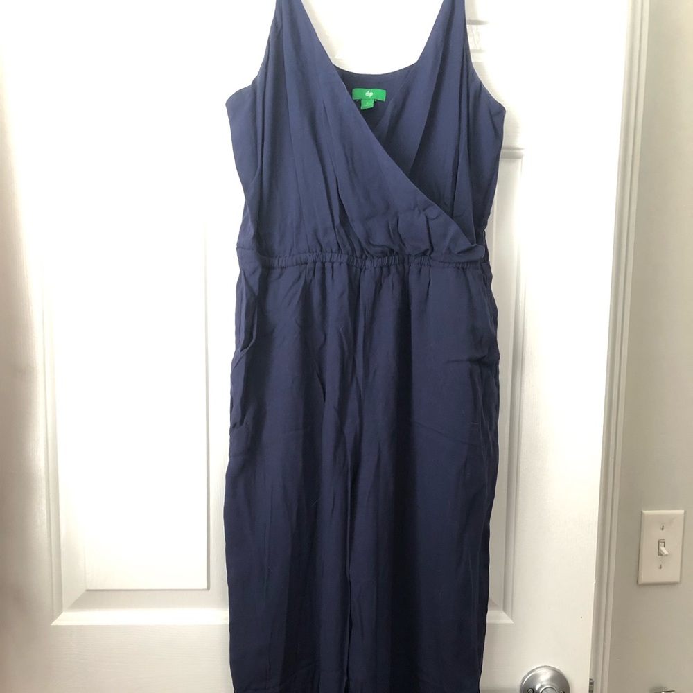 Womens Navy Blue Jumpsuit W/ pockets